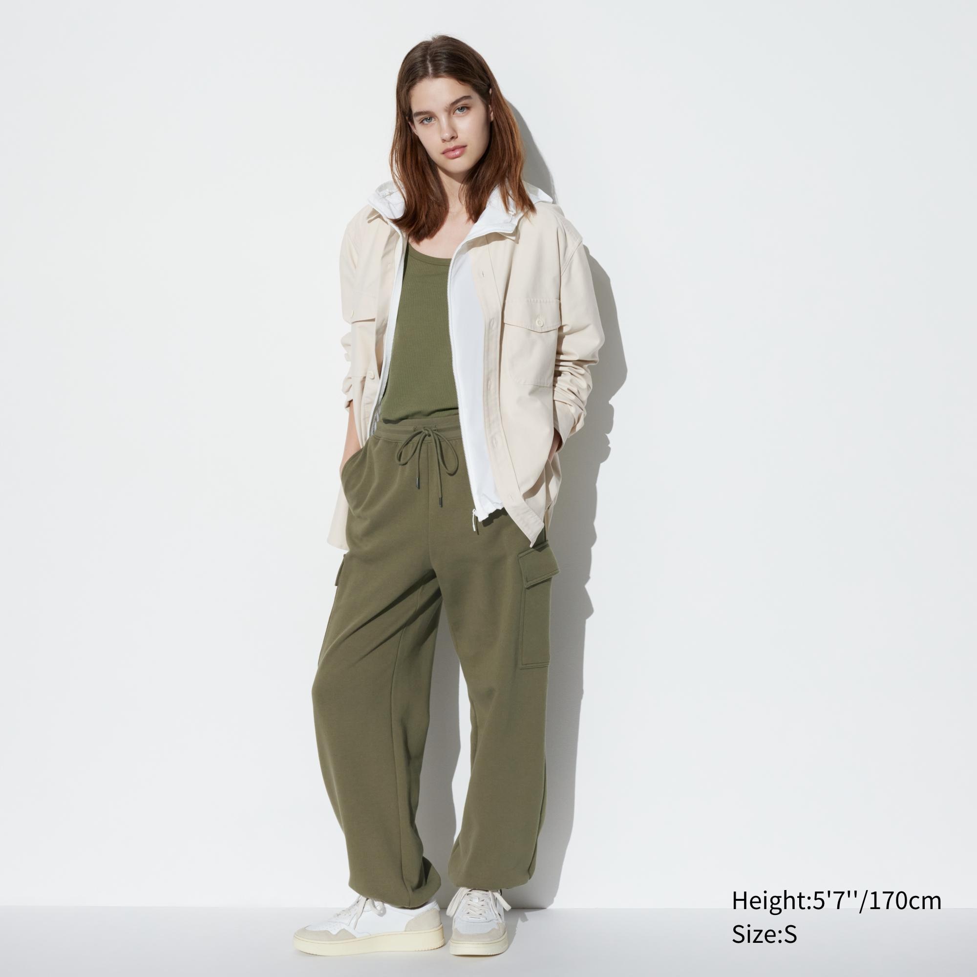 Check styling ideas for「Sweat Cargo Pants、Ultra Light Down Long