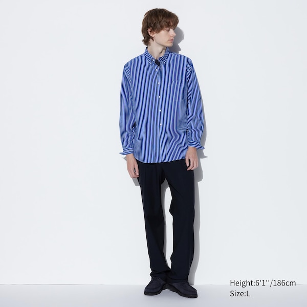 Extra Fine Cotton Broadcloth Striped Shirt | UNIQLO US