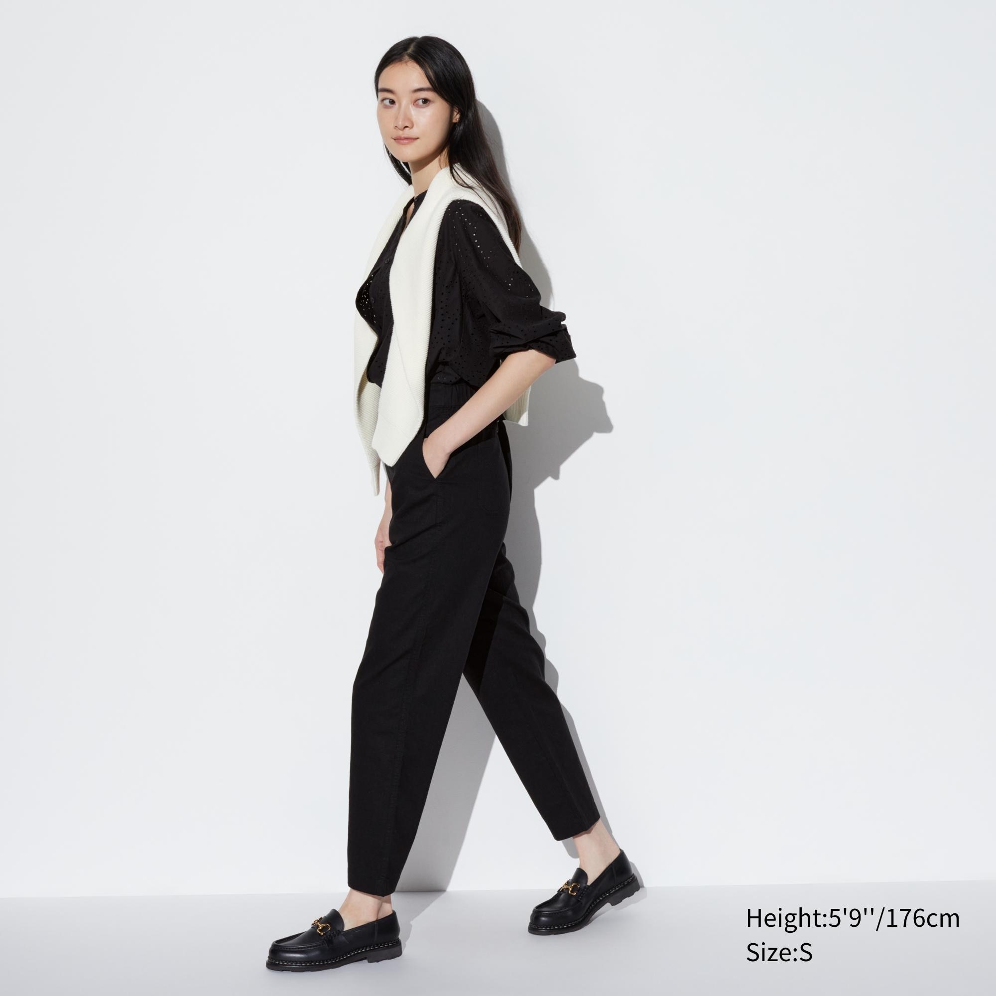 Linen Cotton Tapered Pants (Tall)
