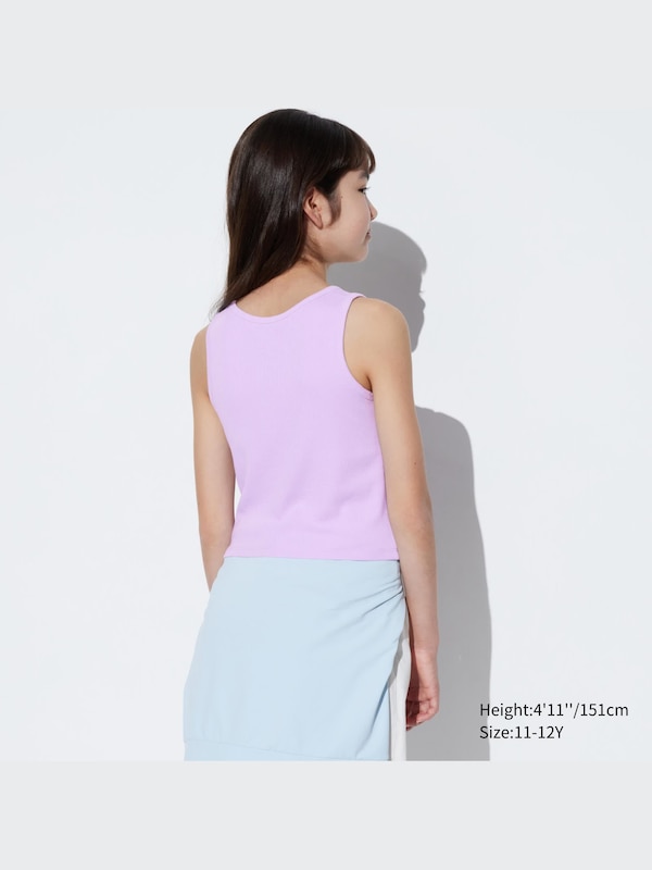 AIRism Cotton Ribbed Cropped Bra Tank Top | UNIQLO US