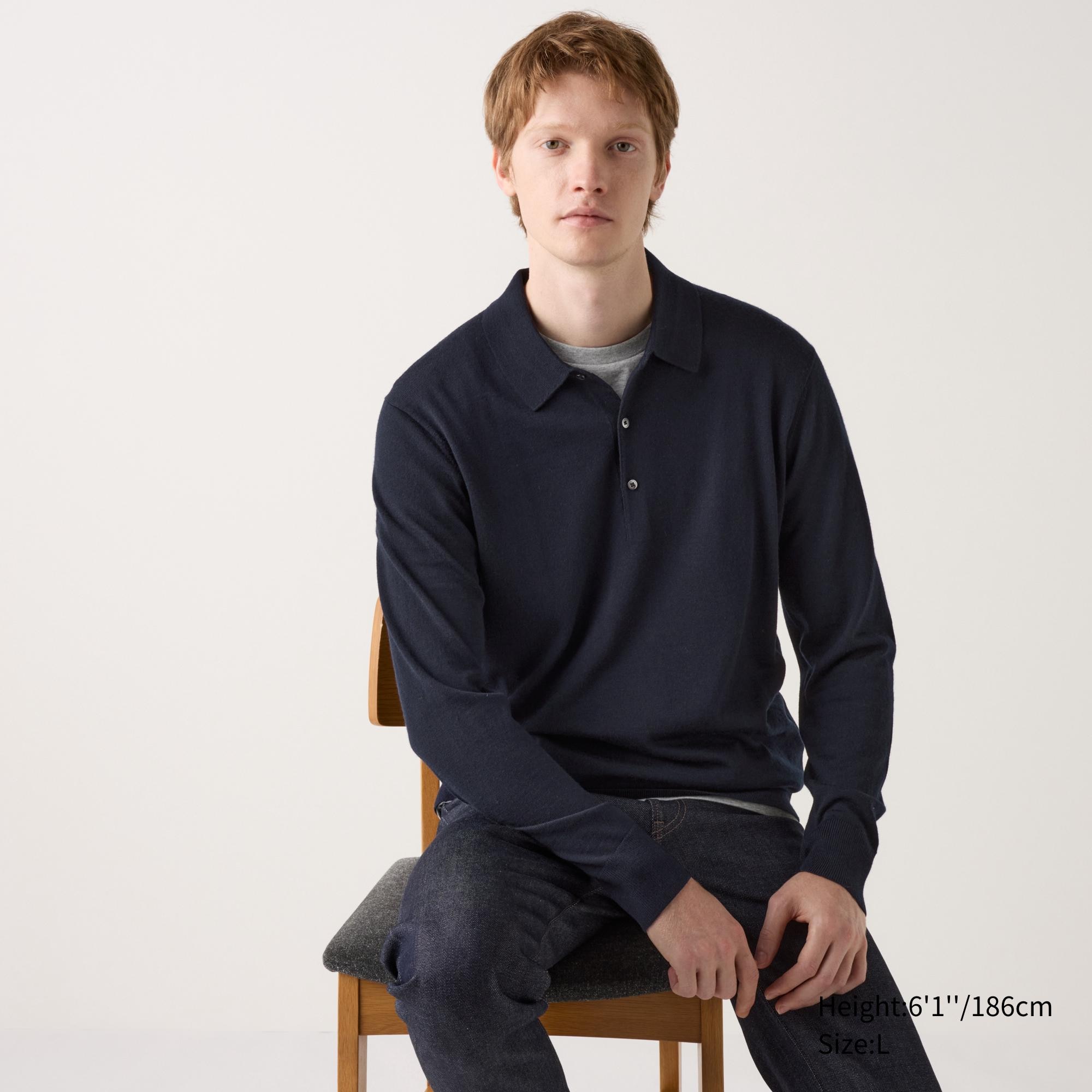 Merino Knitted Polo Shirt