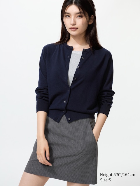Кардиган из мериноса Uniqlo navy