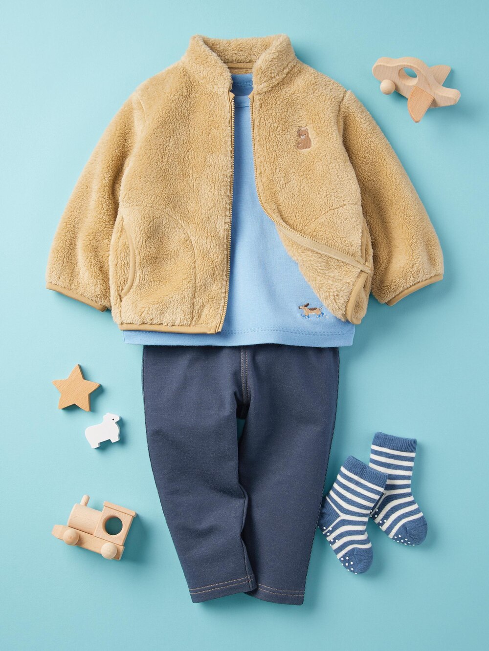 Uniqlo Baby Relaxed Leggings | Denim Like — фото 3