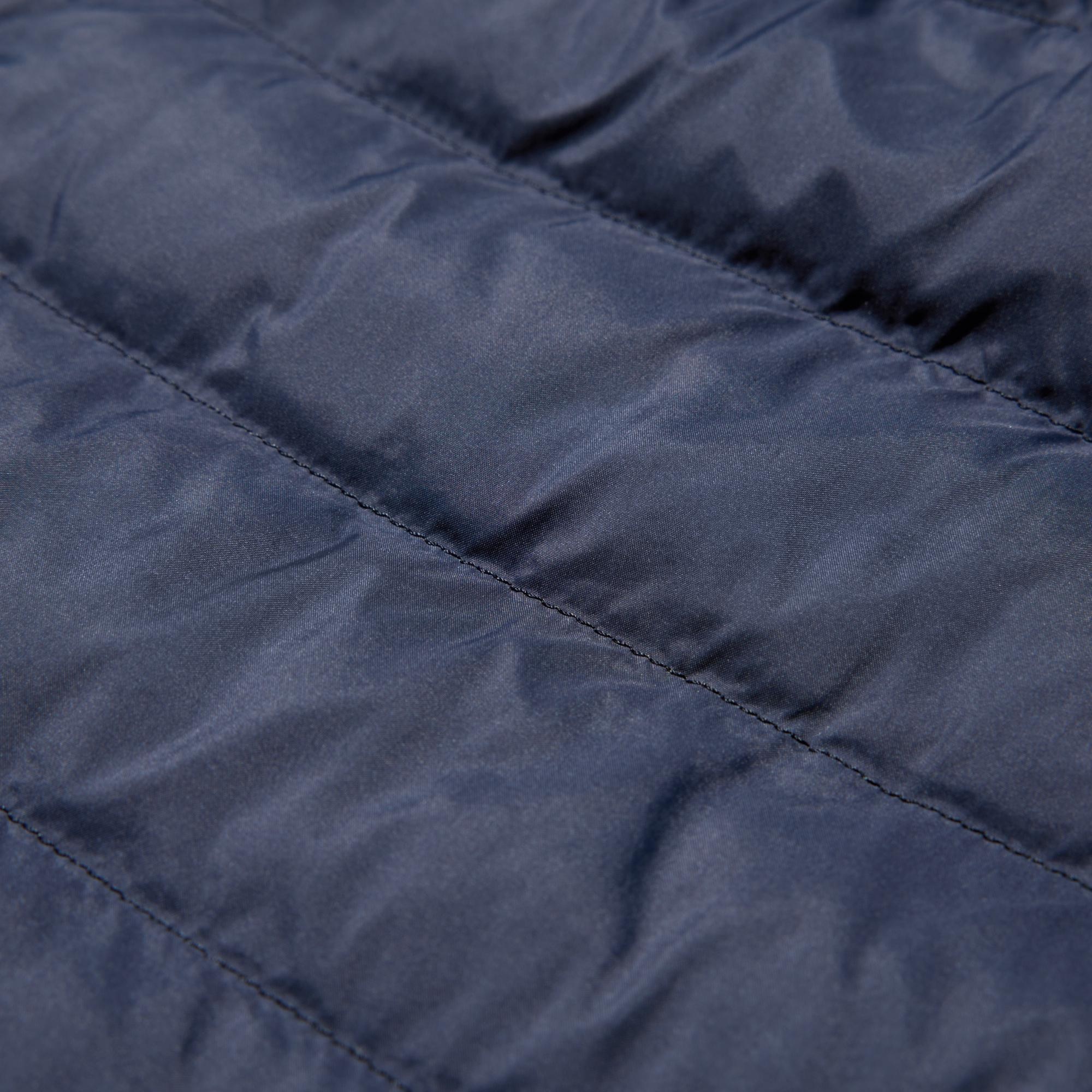 Outer fabric made of ultra-fine fibers provides a soft to the touch.