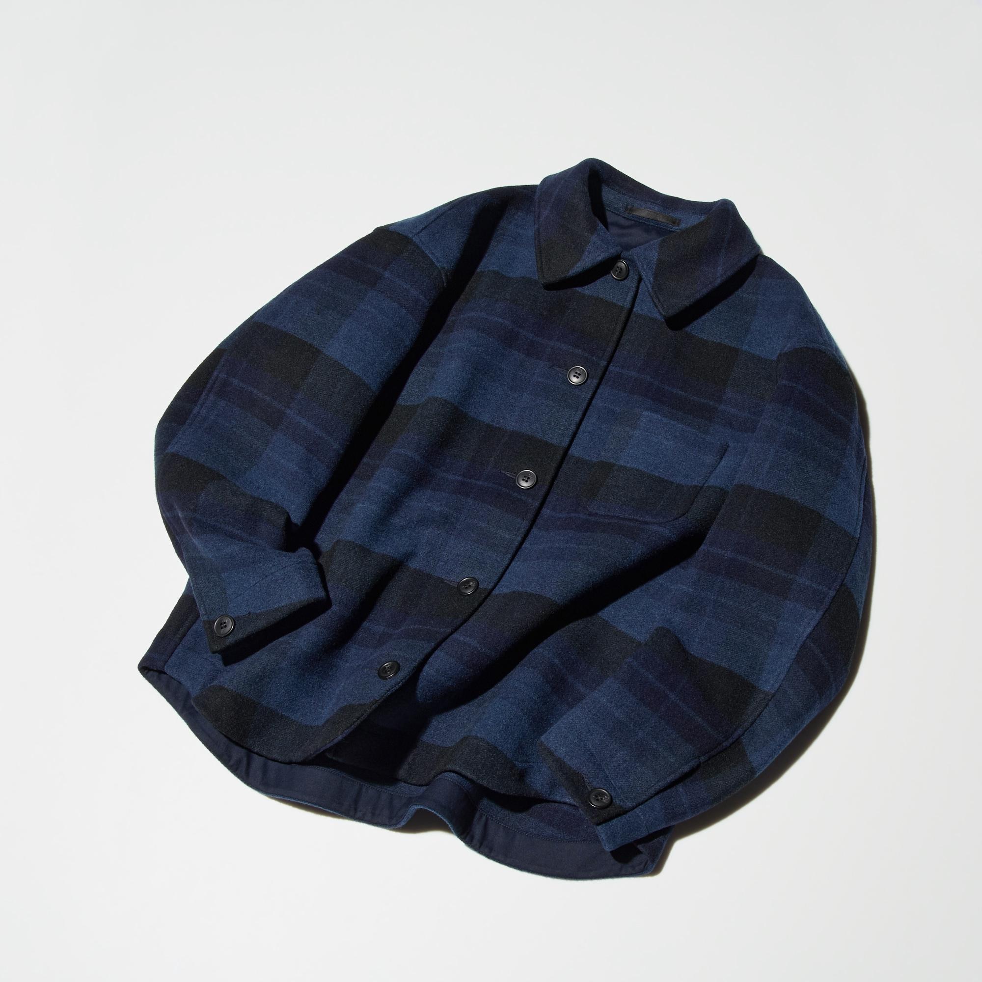 ジャケット・アウター unused 18aw check coat us1462 Oversized Short Jacket | Checked | UNIQLO US
