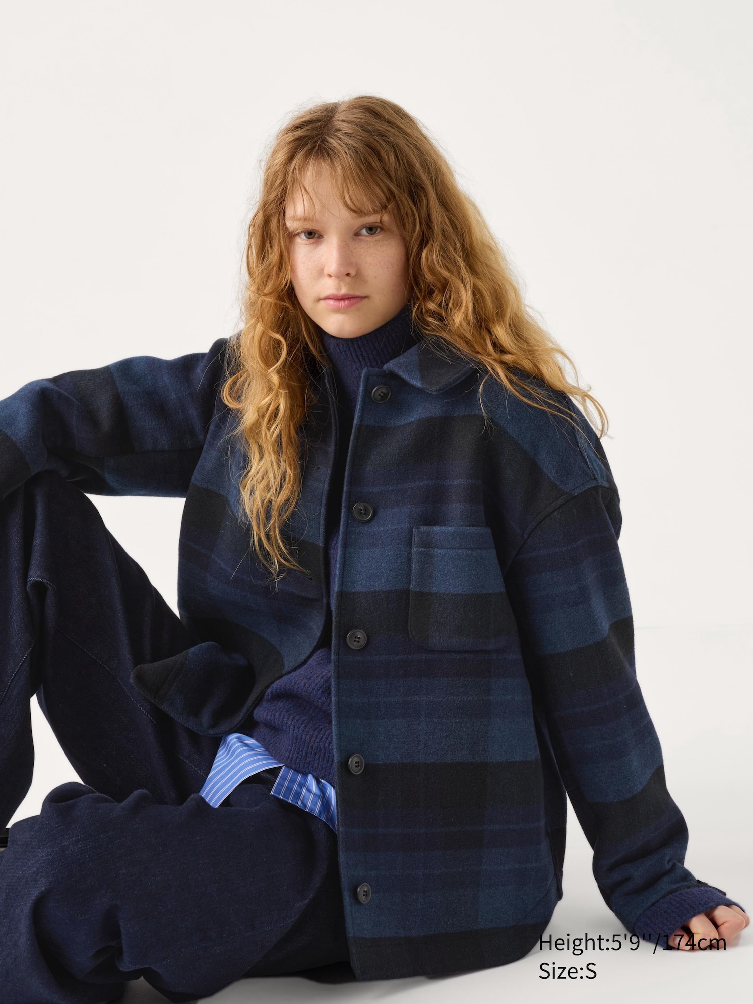 Oversized Short Jacket | Checked | UNIQLO US