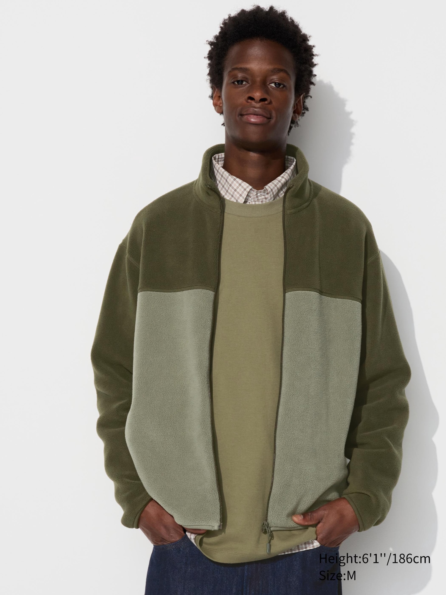 Fleece Full-Zip Jacket | Colorblock | UNIQLO US