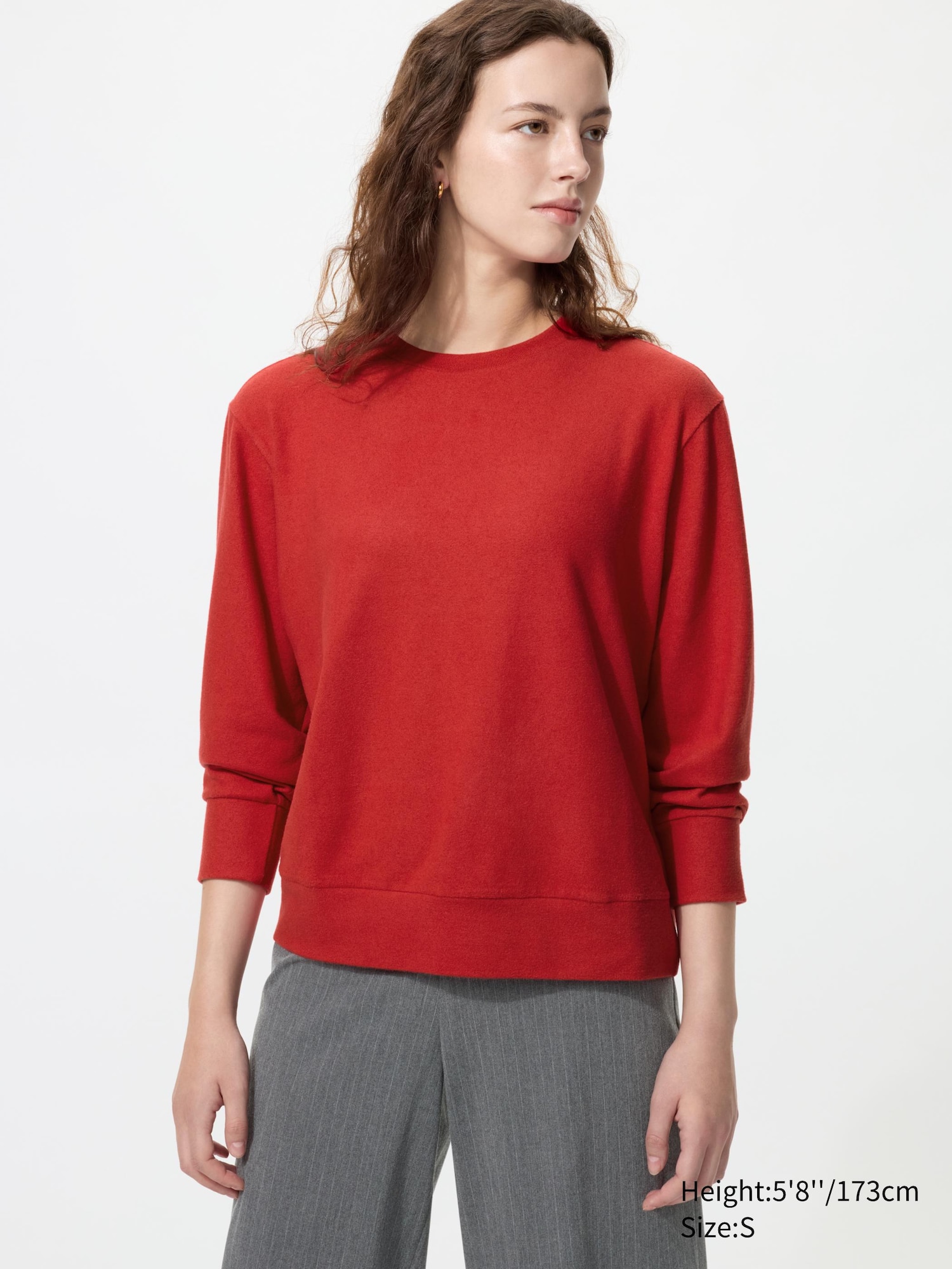 Womens Soft Knitted Fleece T-Shirt | Long Sleeve | UNIQLO US