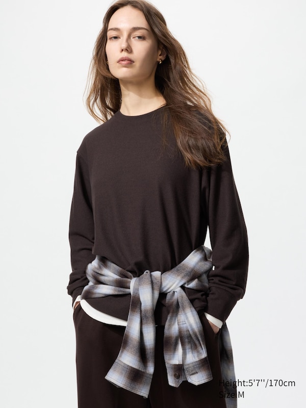 Soft Knitted Fleece T-Shirt | Long Sleeve