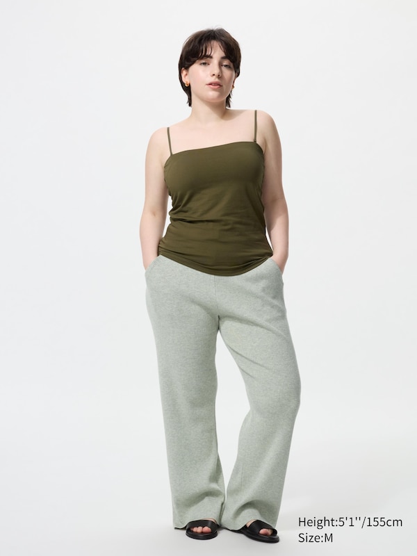 Washable Ribbed Knit Pants