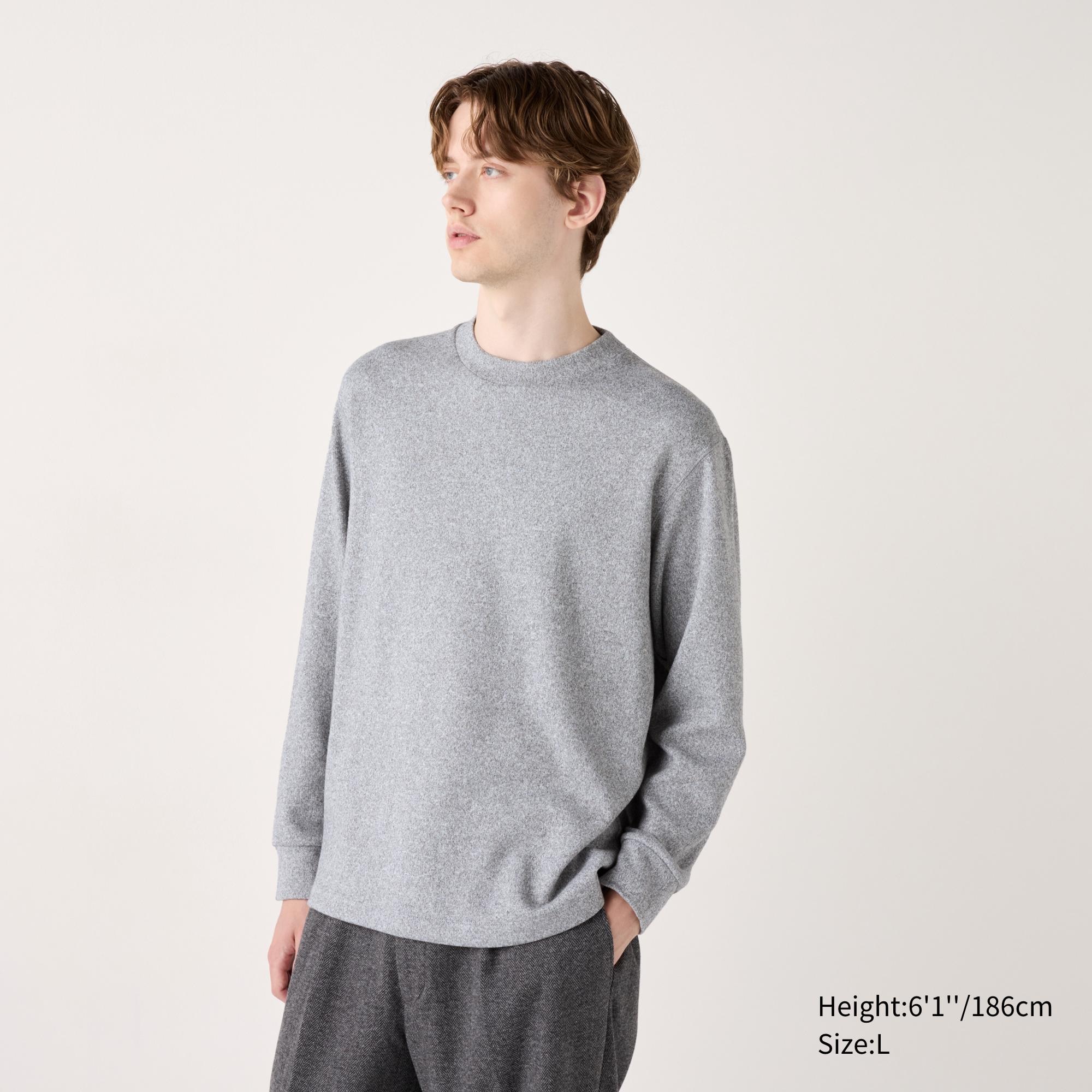 Soft Knitted Fleece Crew Neck T-Shirt