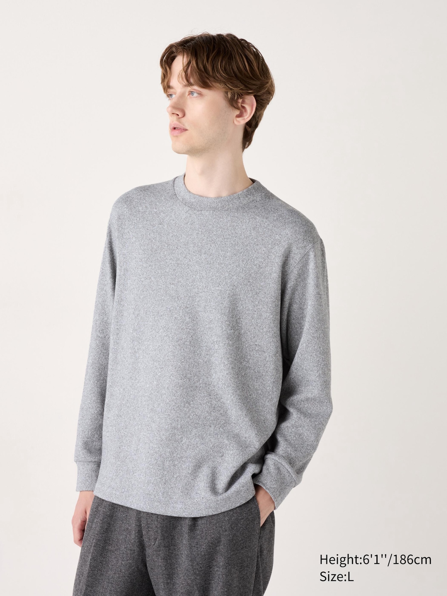 Soft Knitted Fleece Crew Neck T-Shirt | UNIQLO US