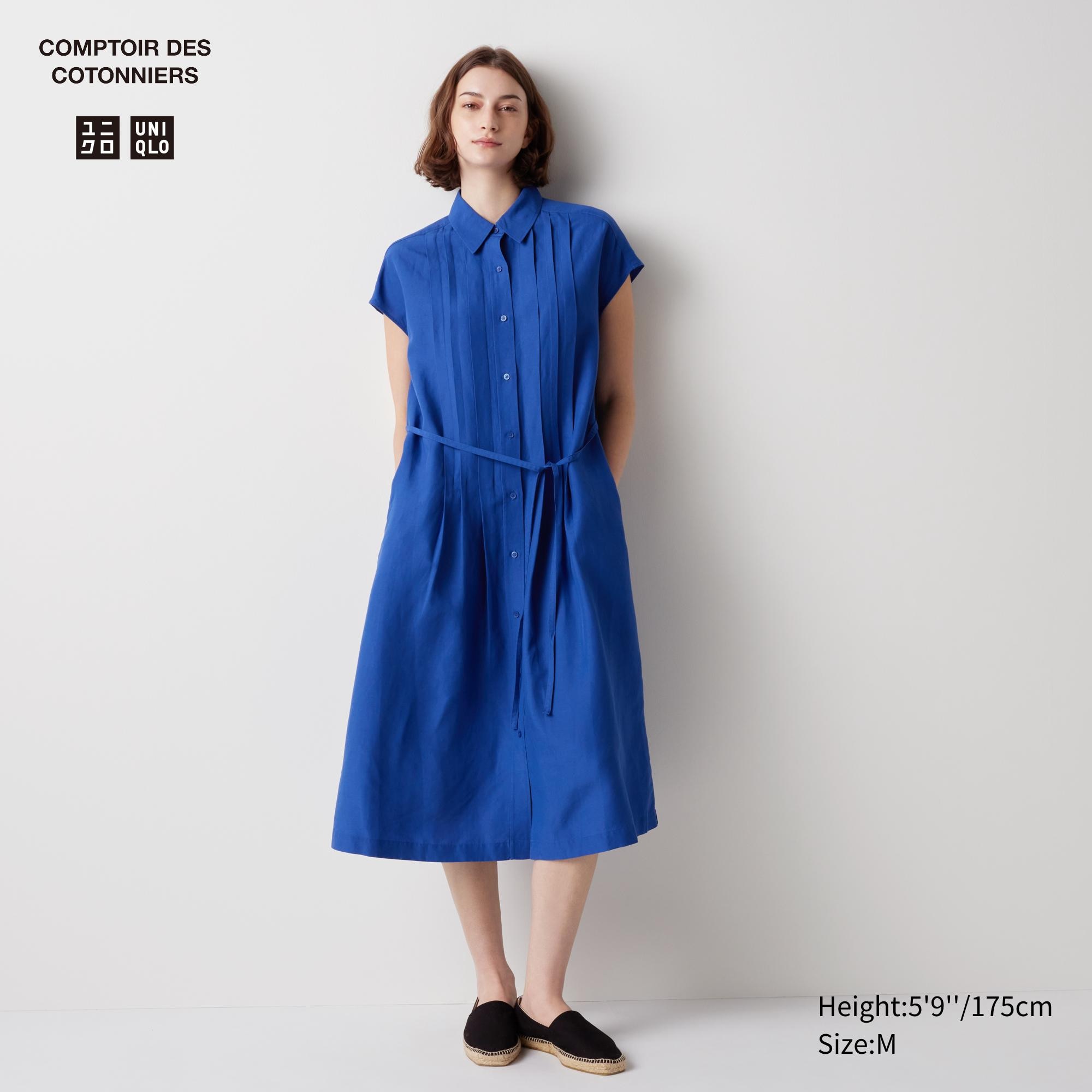 Uniqlo x Marimekko + Linen Blend Short-Sleeve Dress