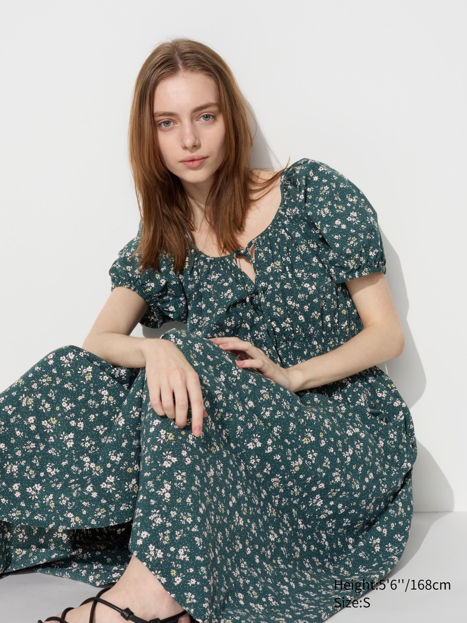 Volume Sleeve Dress | Printed | UNIQLO US