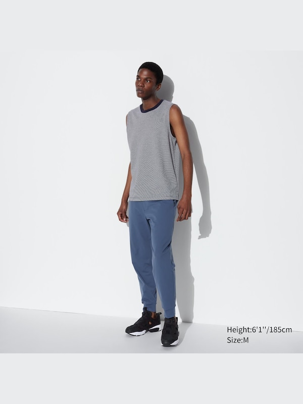 AIRism Cotton Sleeveless Striped T-Shirt