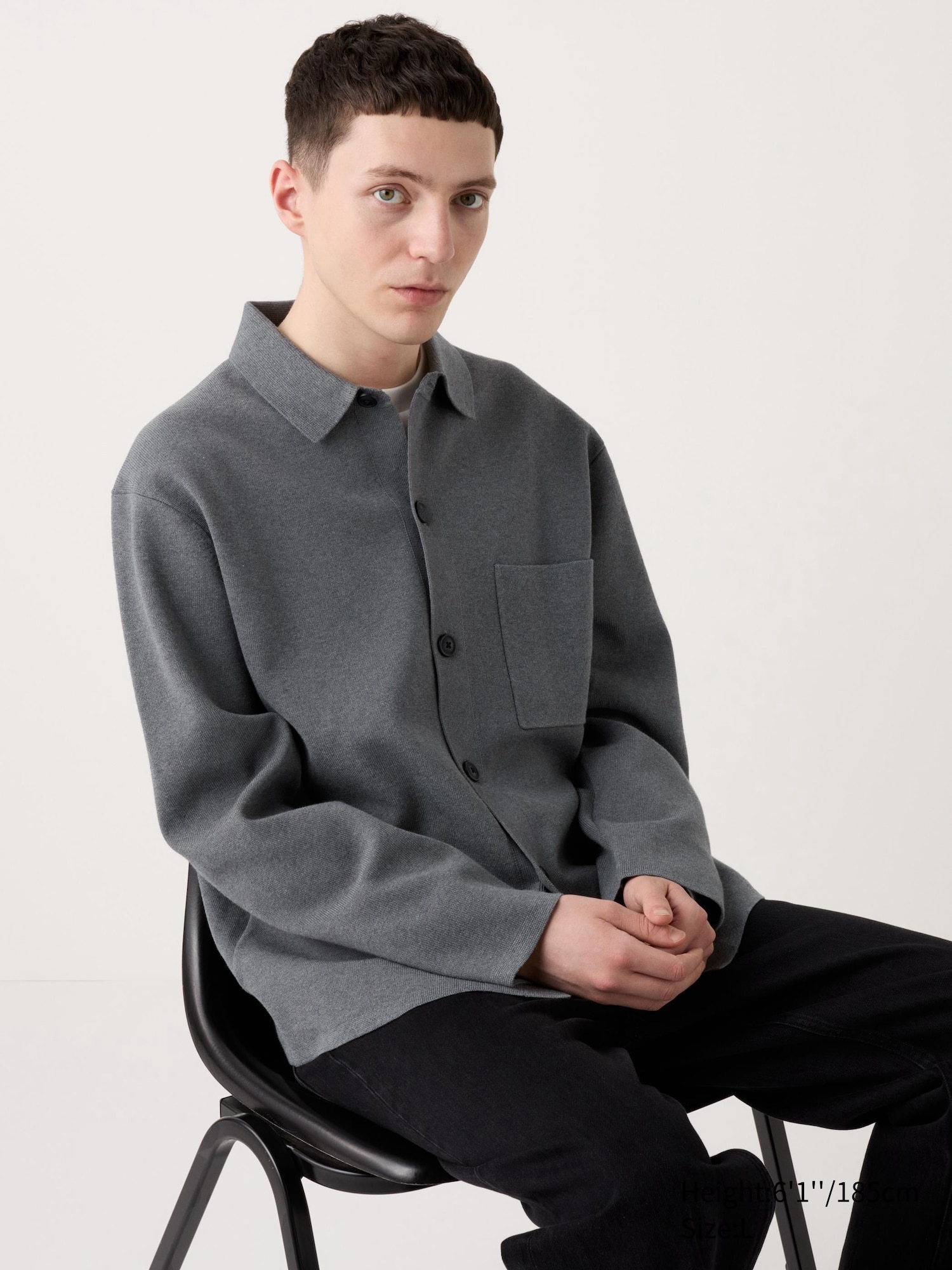 Milano Ribbed Shirt Collar Cardigan | UNIQLO US
