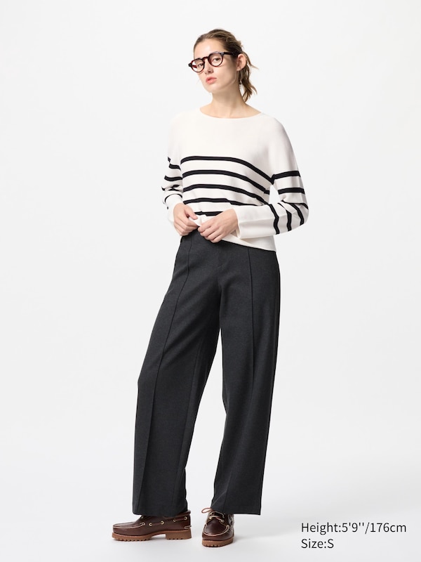 3D Knit Cotton Sweater | Striped
