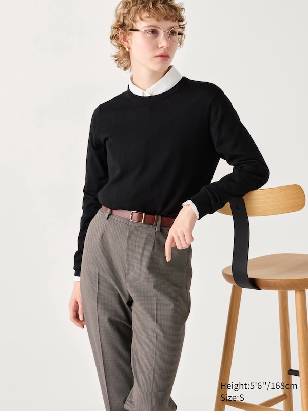 Smart Ankle Pants (2-Way Stretch, Checked) | UNIQLO US