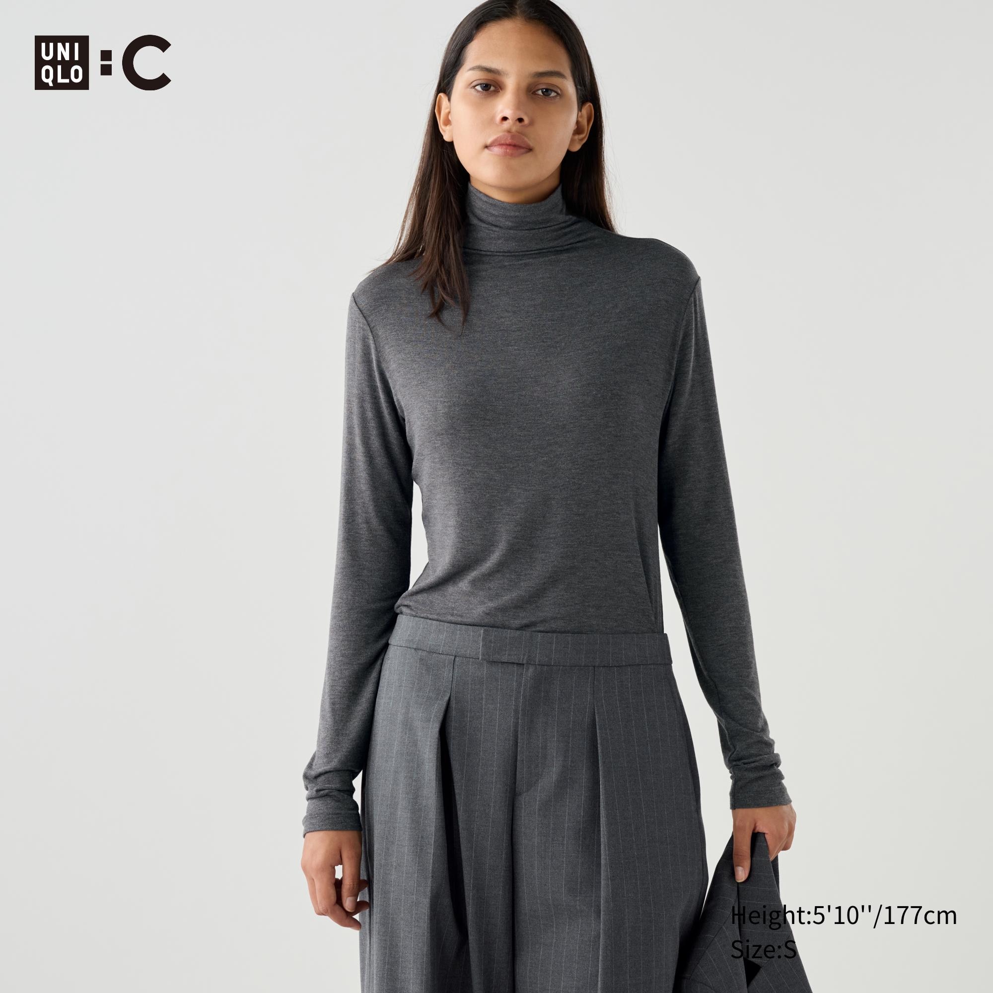 HEATTECH Cashmere Blend T-Shirt | Extra Warm Turtleneck