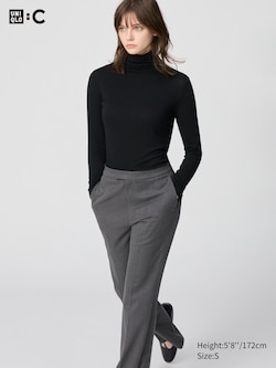 HEATTECH Cashmere Blend T-Shirt | Extra Warm | Turtleneck