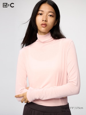 HEATTECH Cashmere Blend T-Shirt | Extra Warm | Turtleneck