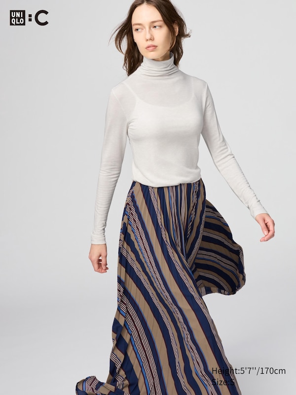 HEATTECH Cashmere Blend T-Shirt | Extra Warm | Turtleneck