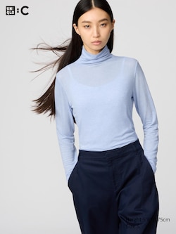 HEATTECH Cashmere Blend T-Shirt | Extra Warm | Turtleneck