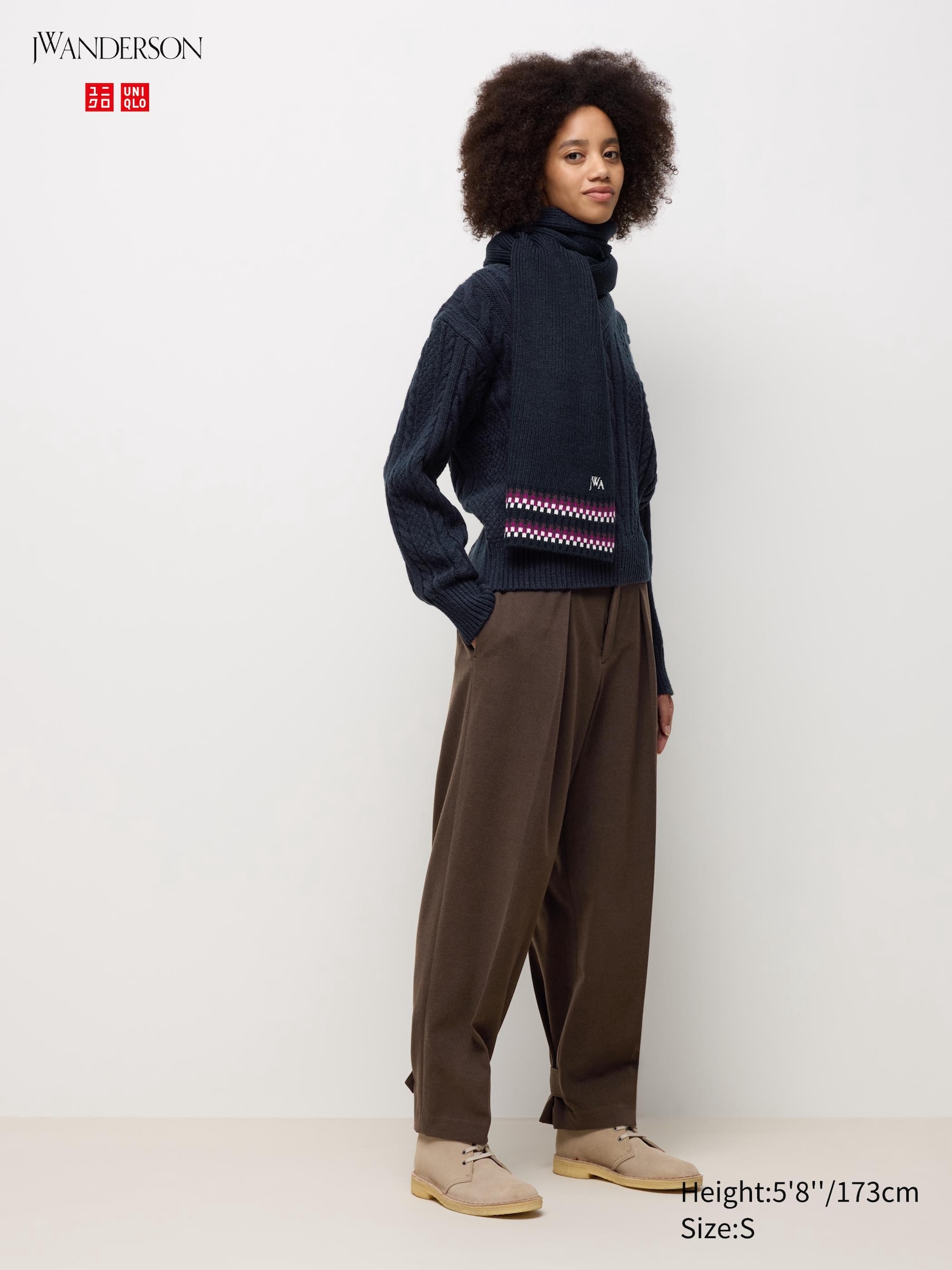 2WAY Pleated Straight Pants