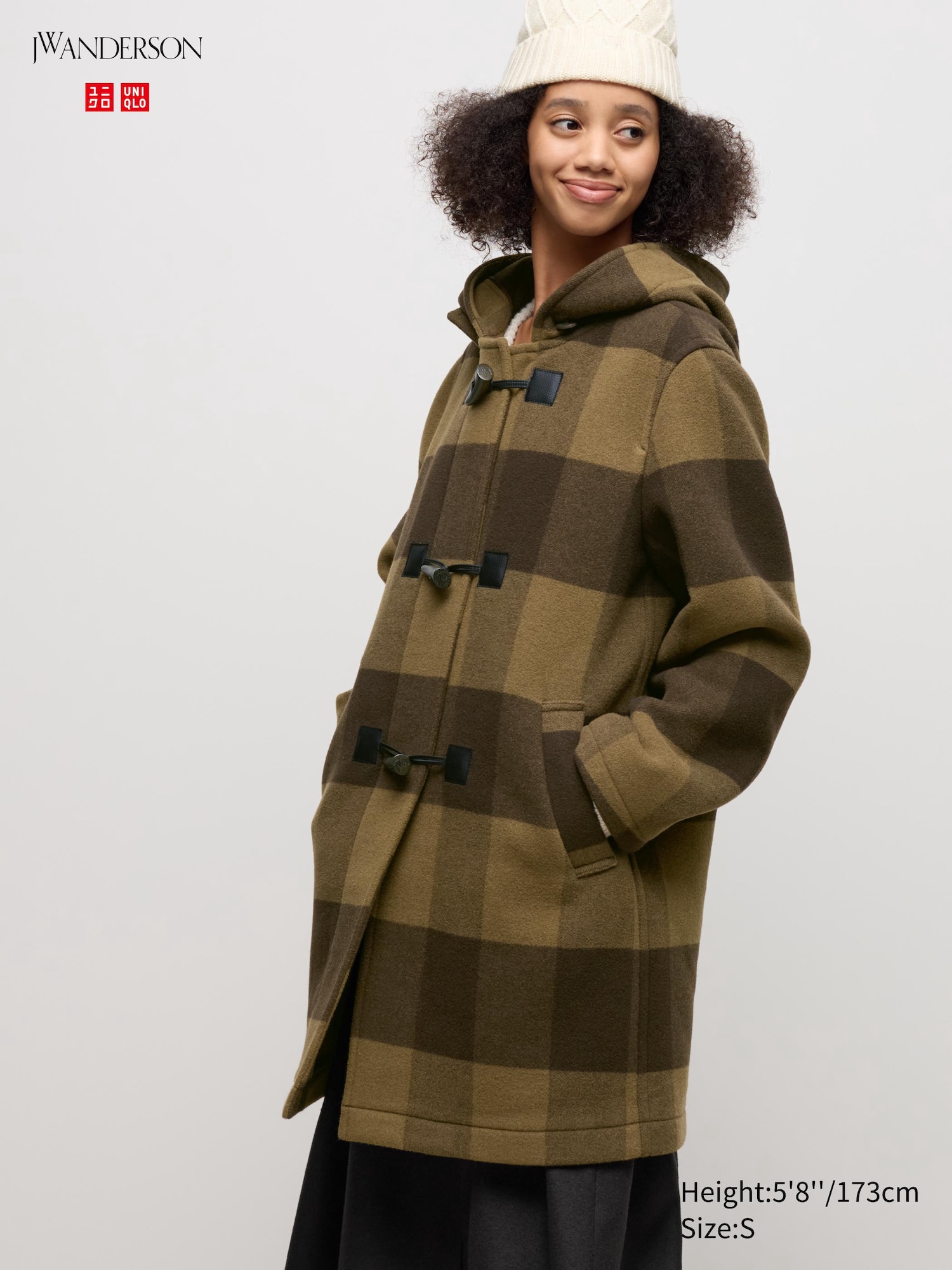 Fashion classic lambswool duffel coat