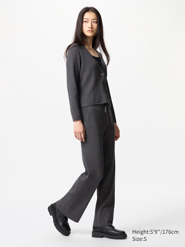 Washable Knit Ribbed Cardigan