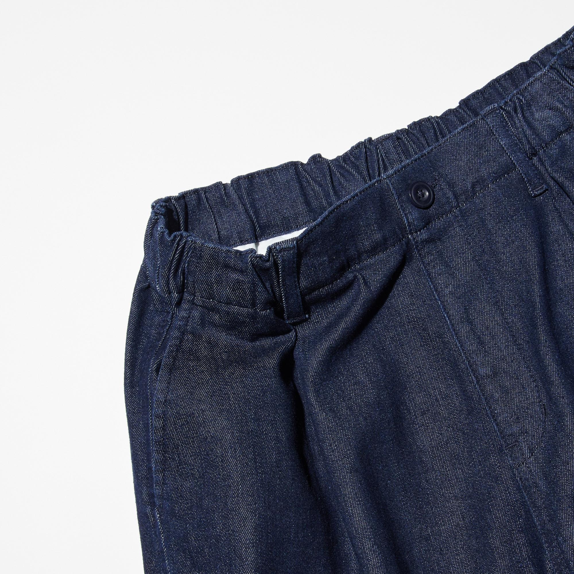 Pleated Wide Pants | Denim | UNIQLO US