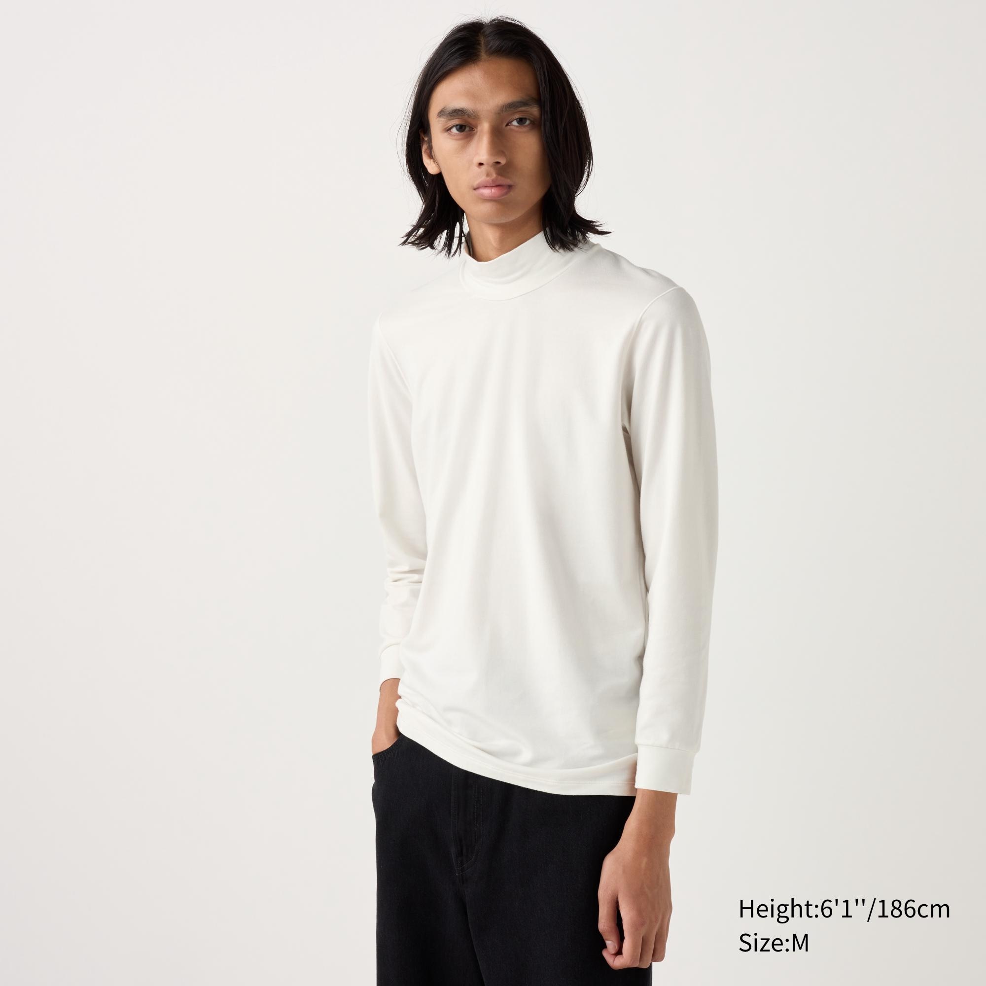 HEATTECH Cotton T-Shirt | Extra Warm Mock Neck