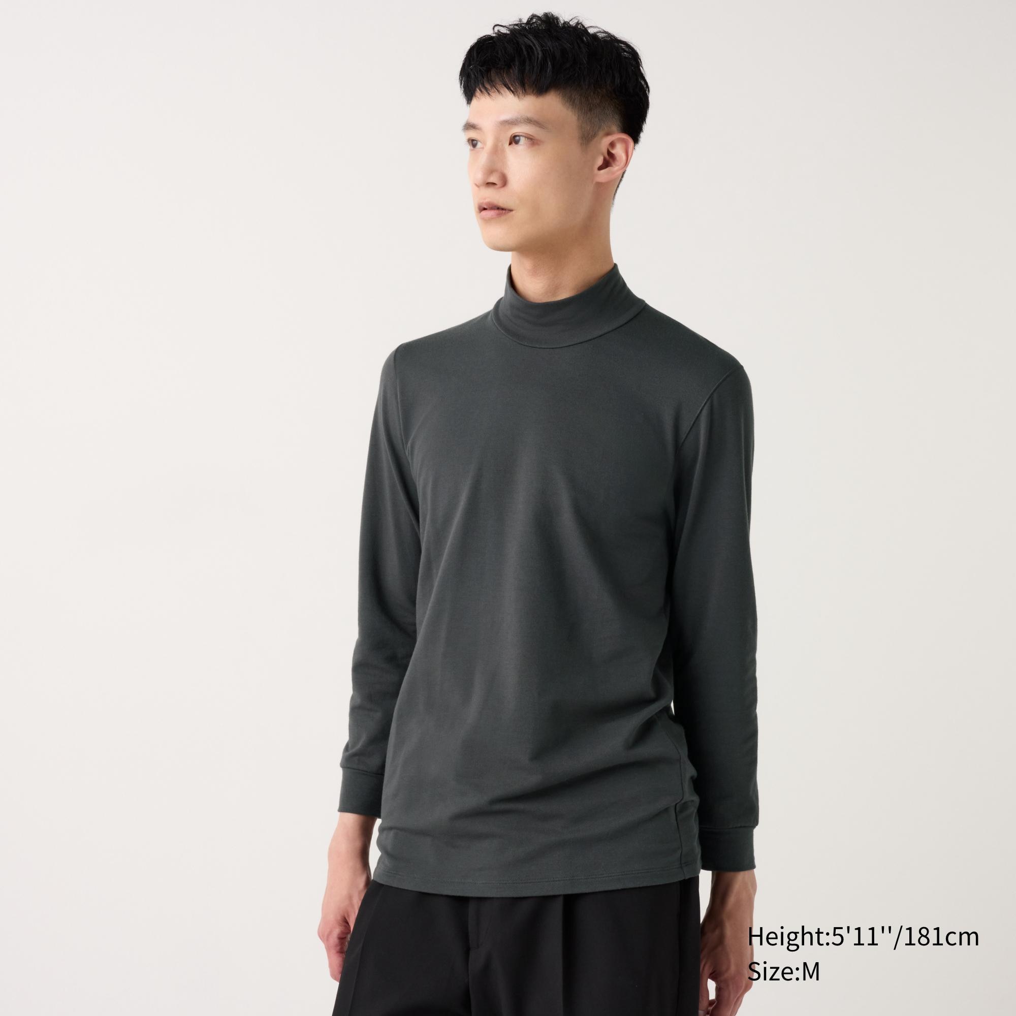 HEATTECH Cotton T-Shirt | Extra Warm Mock Neck