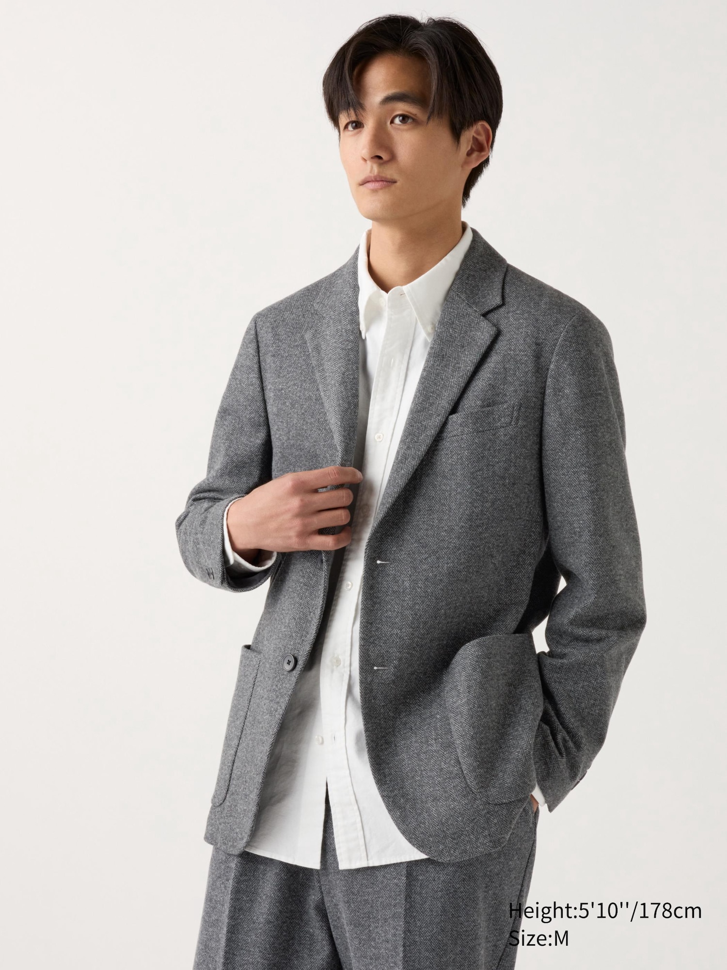 Uniqlo Men's good Gray Suit Jacket