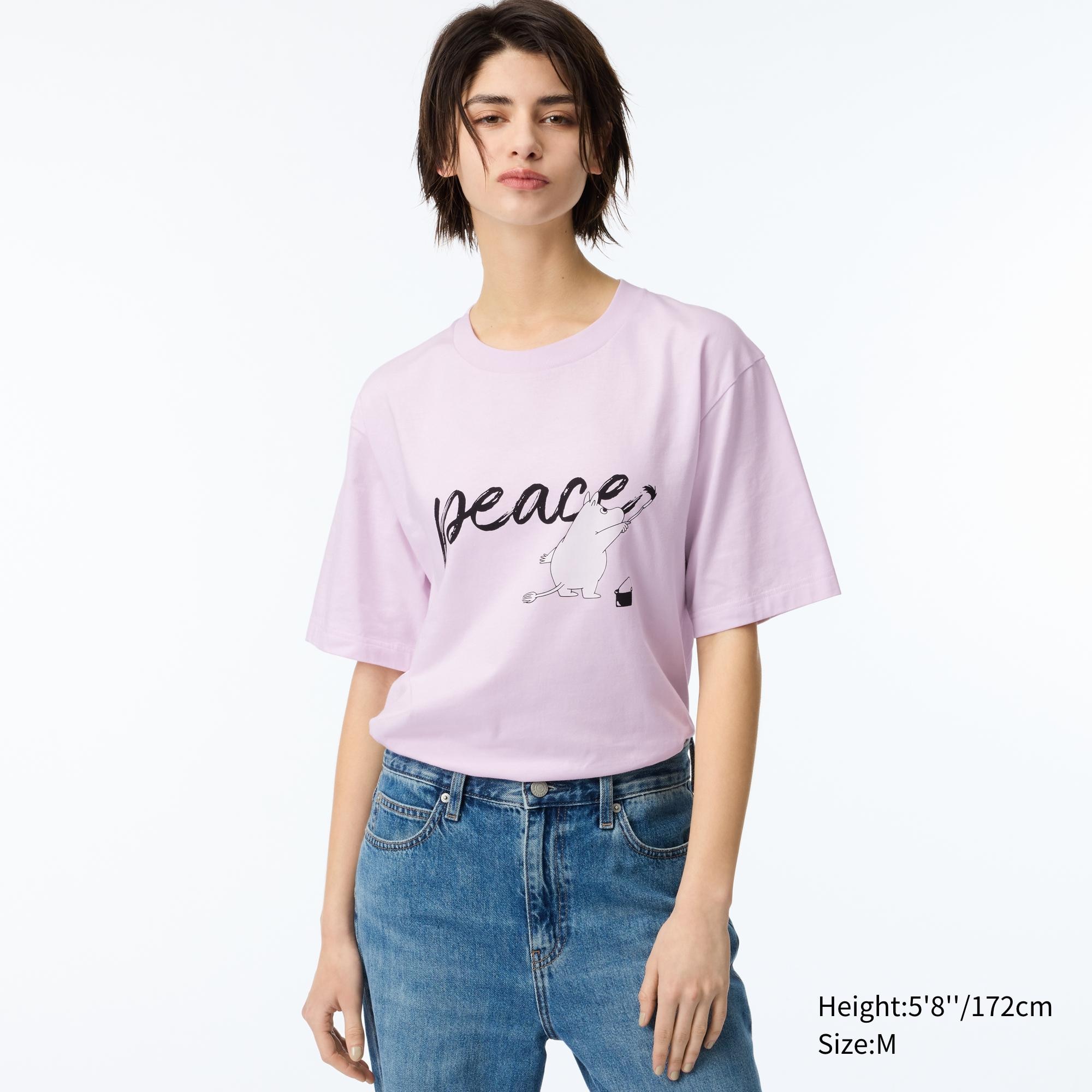PEACE FOR ALL Short-Sleeve Graphic T-Shirt (MOOMIN)