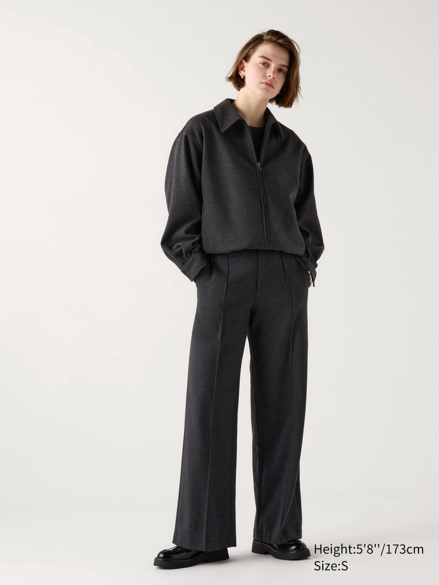 Brushed Jersey Wide Pants | Tall | UNIQLO US