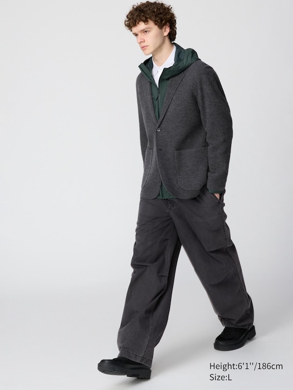 Wide Parachute Denim Pants