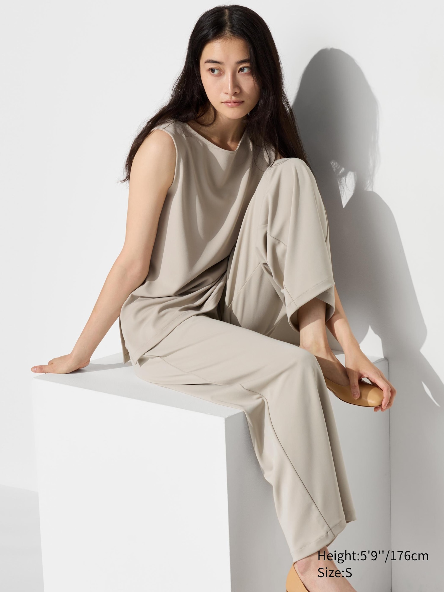 Crepe Jersey Straight Pants | UNIQLO US