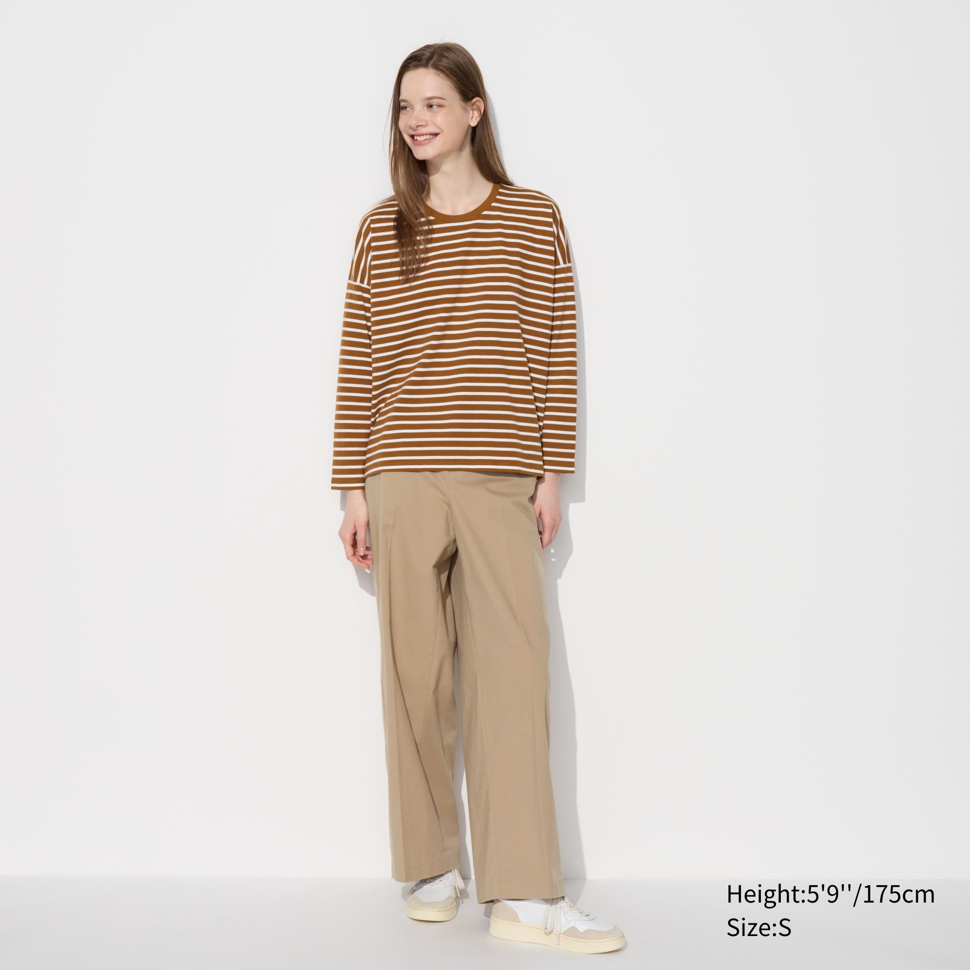 Smooth Cotton Oversized T-Shirt | Striped