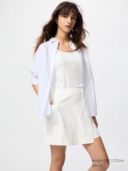 Linen Blend Skort