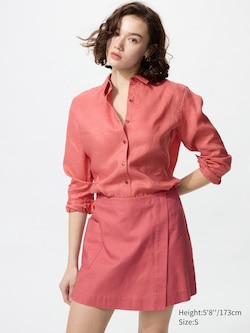Linen Blend Skort
