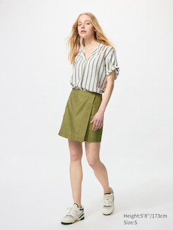 Linen Blend Skort