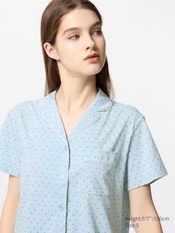 AIRism Cotton Pajamas | Short Sleeve | Flower