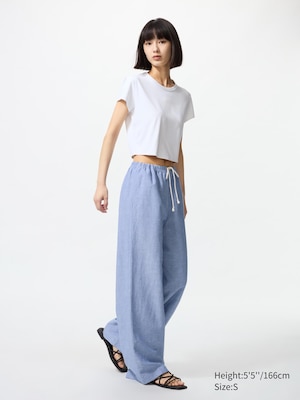 Linen Blend Easy Pants