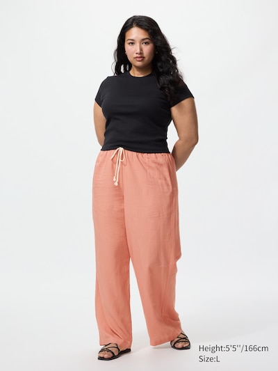 Linen Blend Easy Pants
