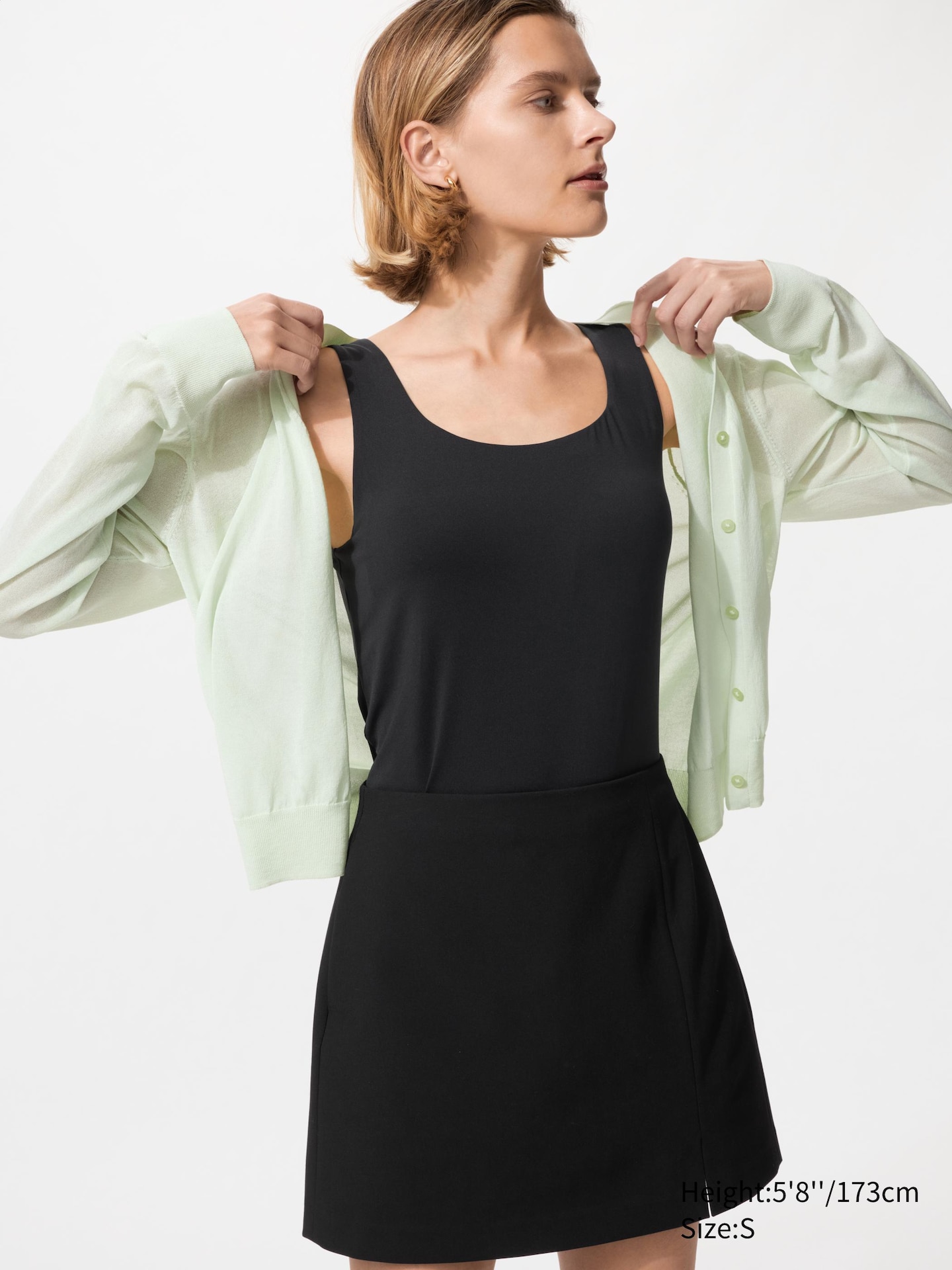 Женский бра-топ Uniqlo AIRism, цвет: Чёрный — фото 1