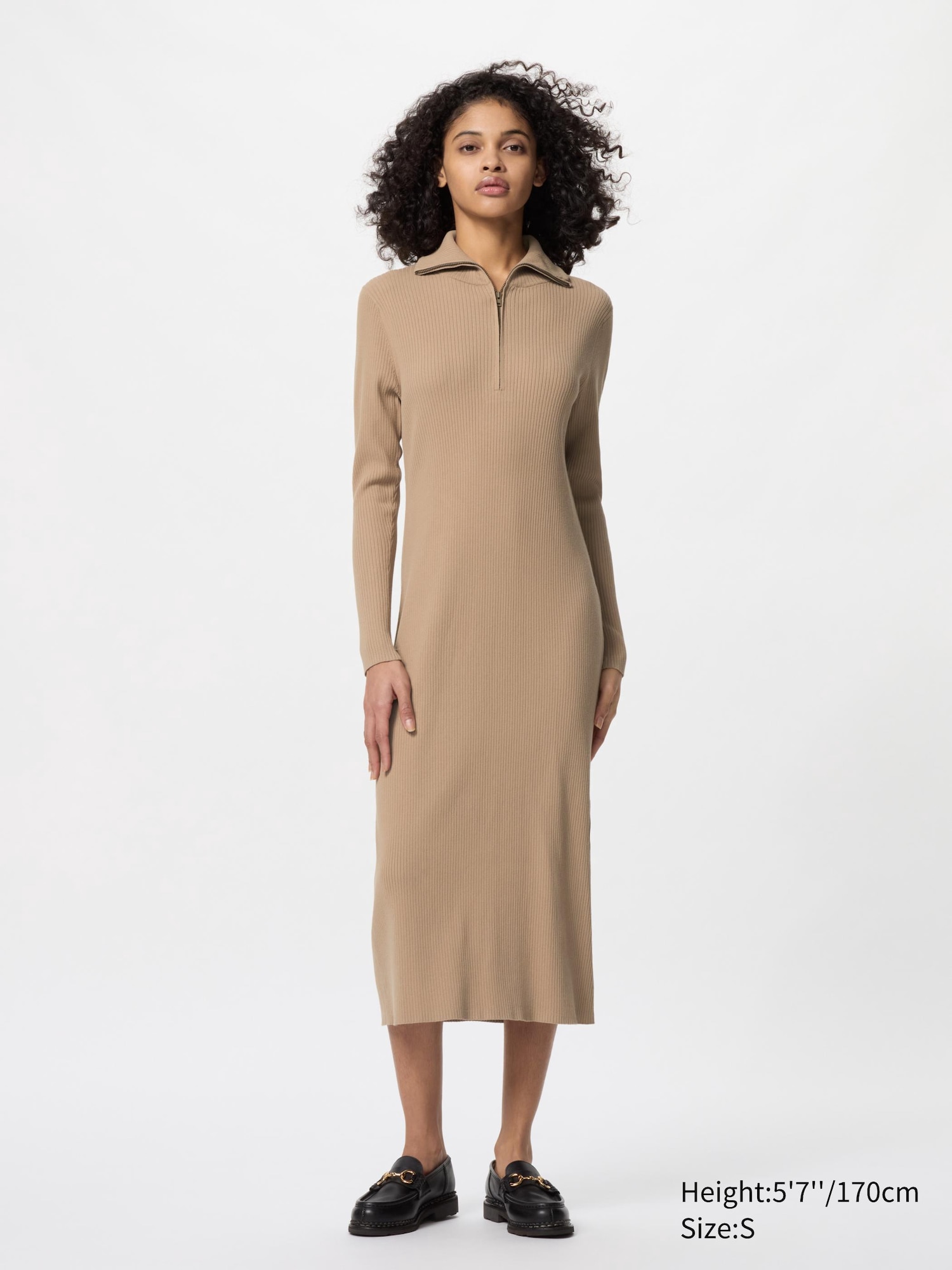 Half-Zip Knit Dress | UNIQLO US Half-Zip Knit Dress | UNIQLO US
