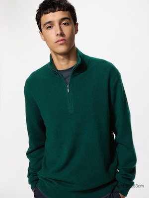 Cashmere Quarter-Zip Sweater