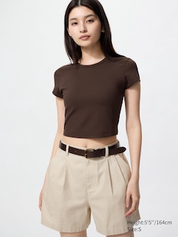 AIRism Soft Cropped T-Shirt