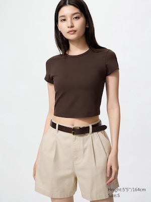 AIRism Soft Cropped T-Shirt
